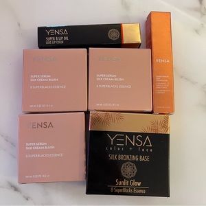 Yensa  set of 6: SUPER SERUM SILK CREAM BLUSH, Lip Oil,  Concealer